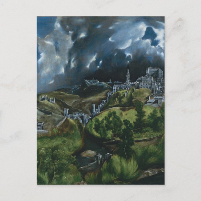 View of Toledo, El Greco Postcard (Front)