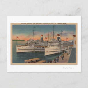 View of Toronto & Kingston on St. Lawrence River Postcard