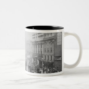 View of Tottenham Court Road, c.1885 Two-Tone Coffee Mug