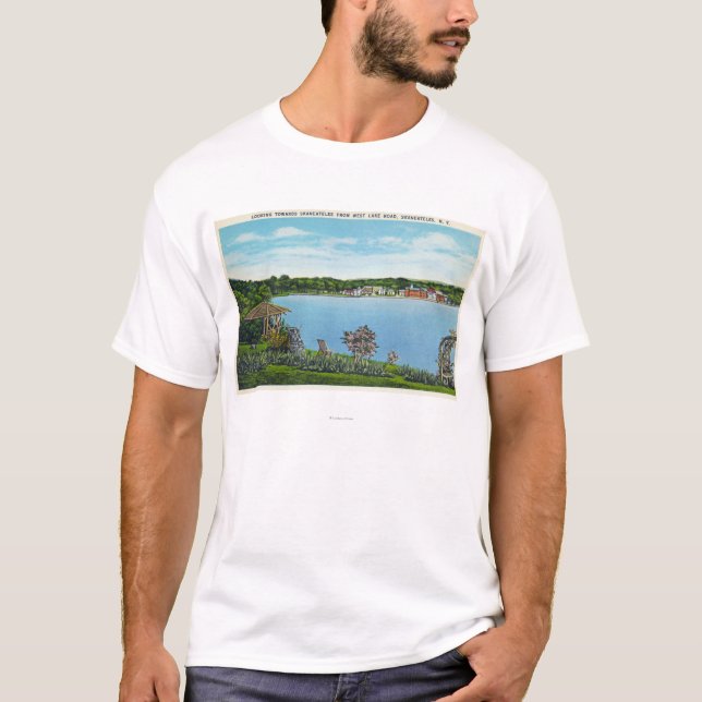 View of Town from West Lake Road T-Shirt (Front)