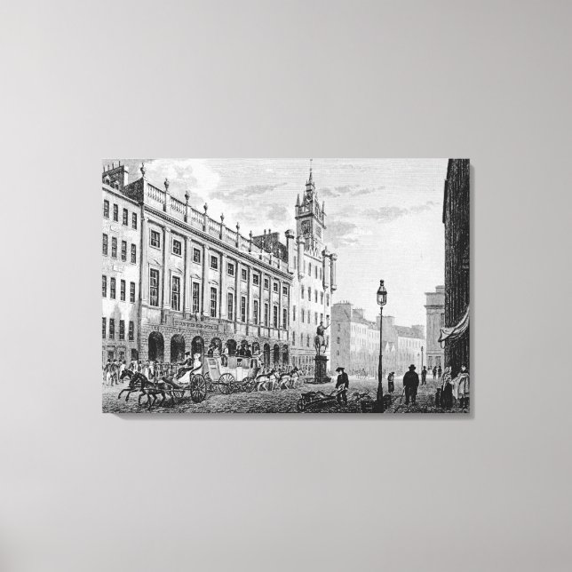 View of Town Hall, Exchange, Glasgow Canvas Print (Front)