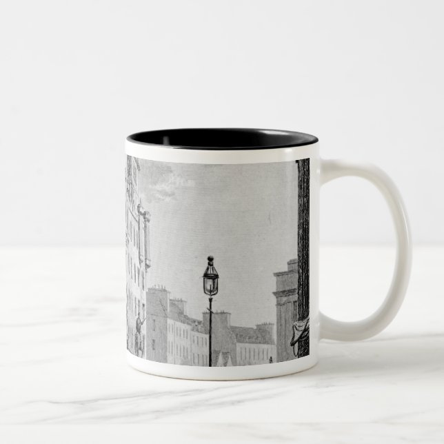 View of Town Hall, Exchange, Glasgow Two-Tone Coffee Mug (Right)