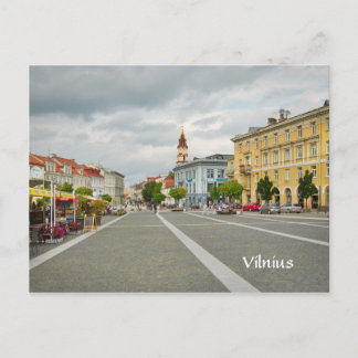 View of Town hall, Vilnius Lithuania Postcard