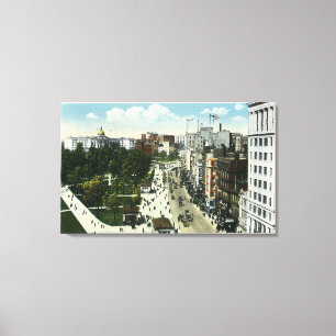 View of Tremont Street from Boylston Canvas Print