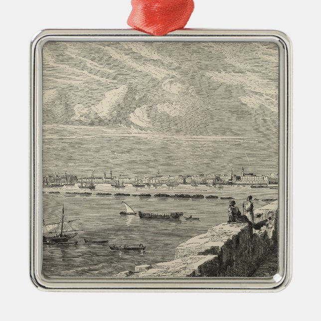 View of Tripoli Metal Tree Decoration (Front)