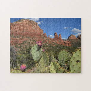 View of Twin Buttes   Sedona, Arizona Jigsaw Puzzle