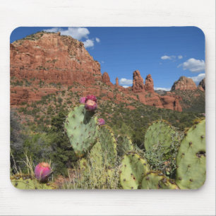 View of Twin Buttes   Sedona, Arizona Mouse Mat