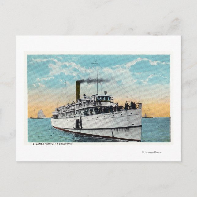 View of Typical Cape Cod Sand Dunes Postcard (Front)