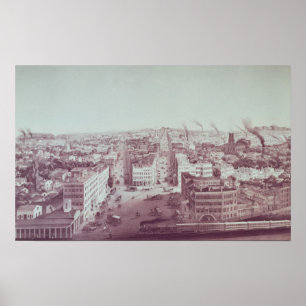 View of Utica City, New York State Poster