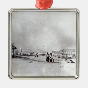 View of Valparaiso, 1834 Metal Tree Decoration