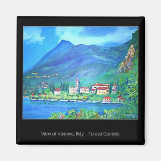 View of Varenna, Italy Magnet (Front)