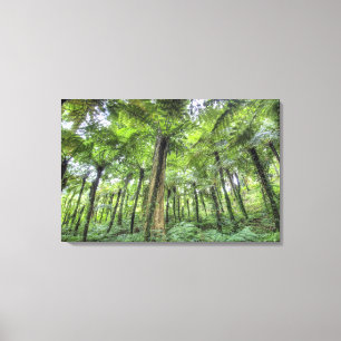 View of vegetation in Bali Botanical Gardens, Canvas Print