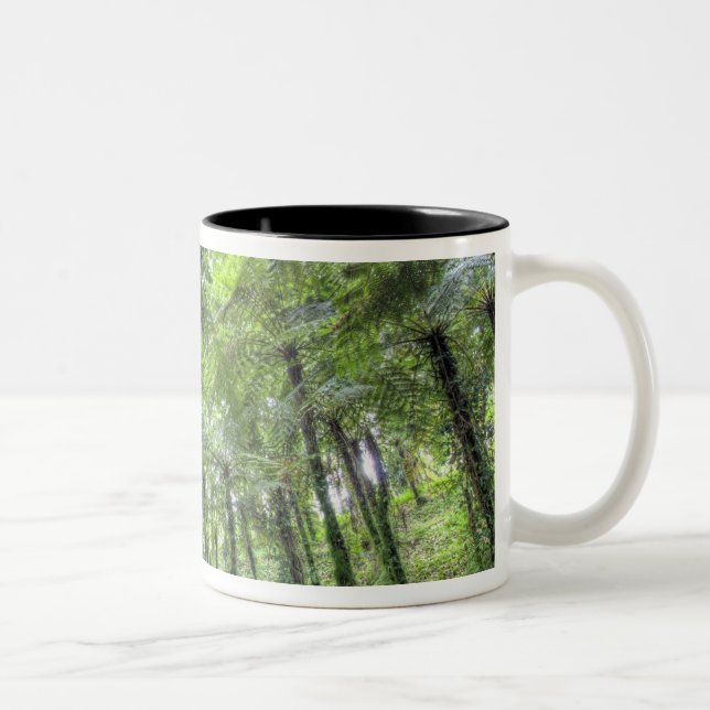 View of vegetation in Bali Botanical Gardens, Two-Tone Coffee Mug (Right)