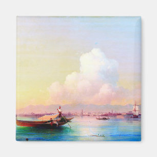 View of Venice from the Lido by Ivan Aivazovsky Magnet