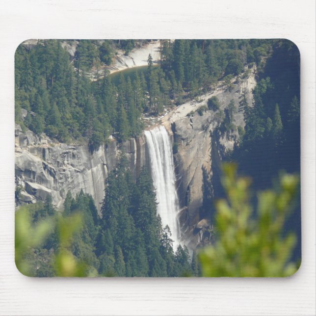 View of Vernal Falls from Glacier Point, CA Mouse Mat (Front)