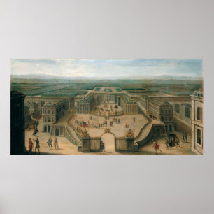 View of Versailles from the Place d'Armes Poster