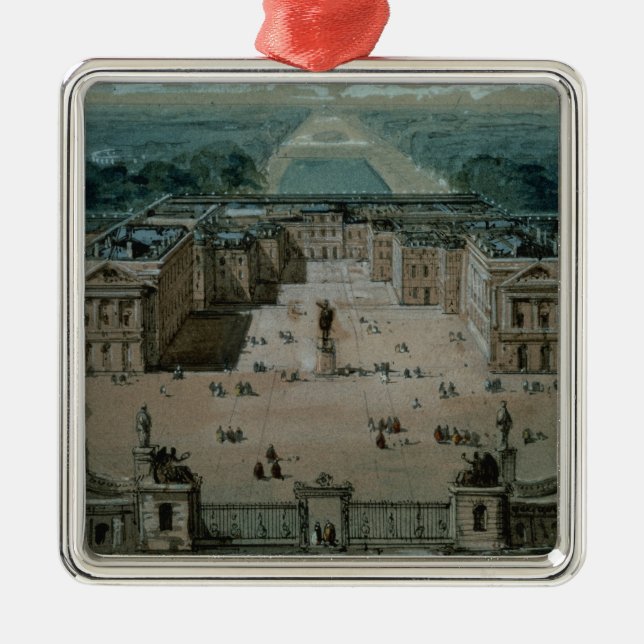 View of Versailles Metal Tree Decoration (Front)
