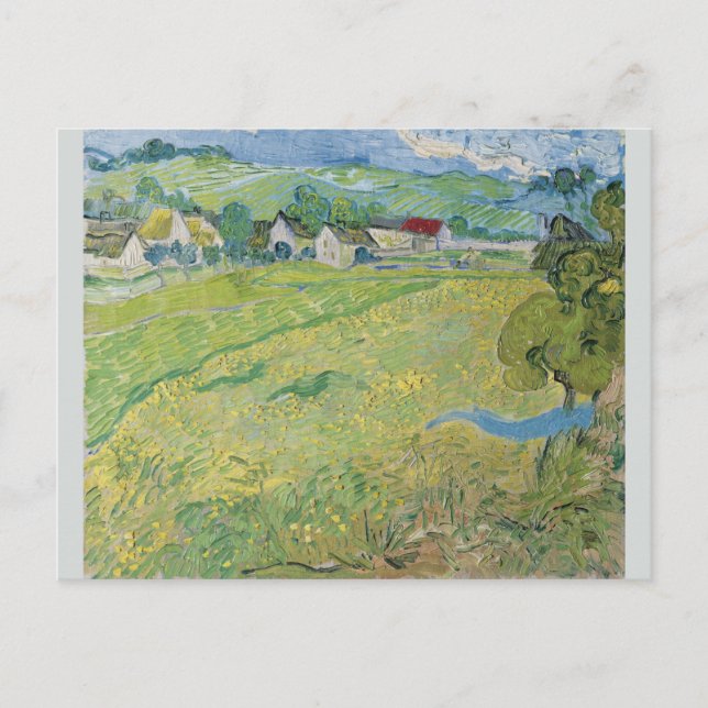 View of Vessenots Near Auvers by Vincent Van Gogh Postcard (Front)
