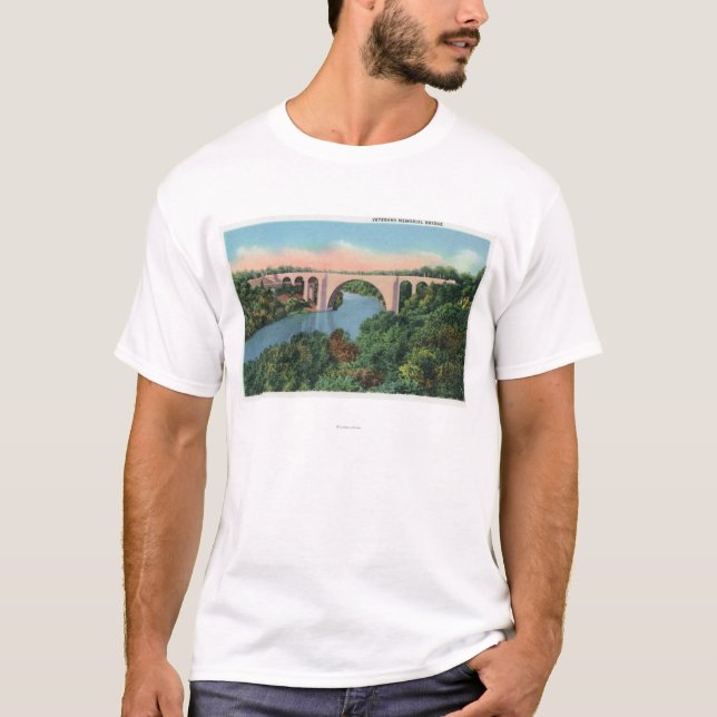 View of Veterans Memorial Bridge T-Shirt (Front)