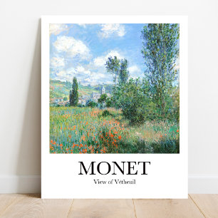 View of Vétheuil by Claude Monet Poster