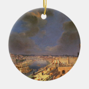 View of Vienna, 1819 (oil on canvas) Ceramic Tree Decoration