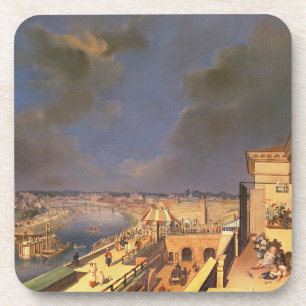 View of Vienna, 1819 (oil on canvas) Coaster