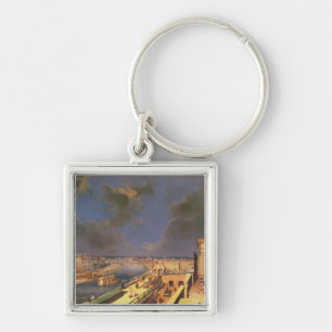 View of Vienna, 1819 (oil on canvas) Key Ring