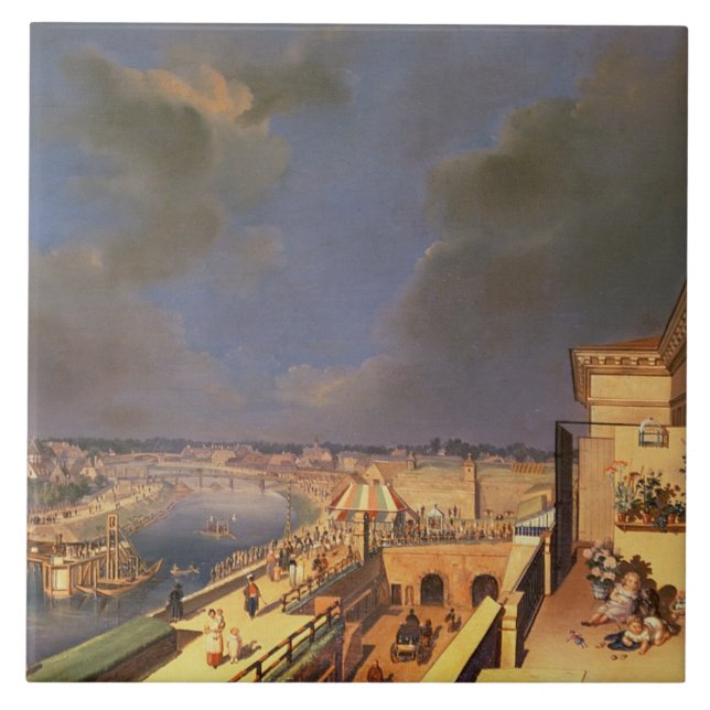 View of Vienna, 1819 (oil on canvas) Tile (Front)