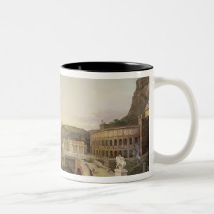 View of Vienna in Roman Times, 1860 Two-Tone Coffee Mug
