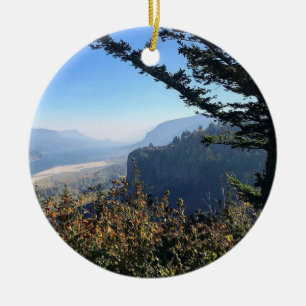 View of Vista House Ceramic Tree Decoration