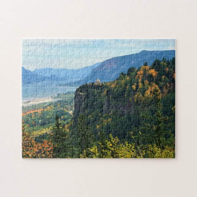 View of Vista House, Columbia River, Oregon Jigsaw Puzzle (Horizontal)
