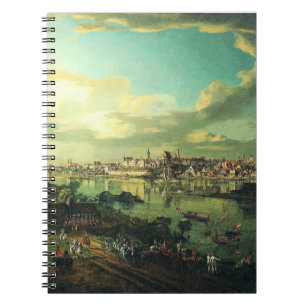 View of Warsaw from Praga by Bernardo Bellotto Notebook