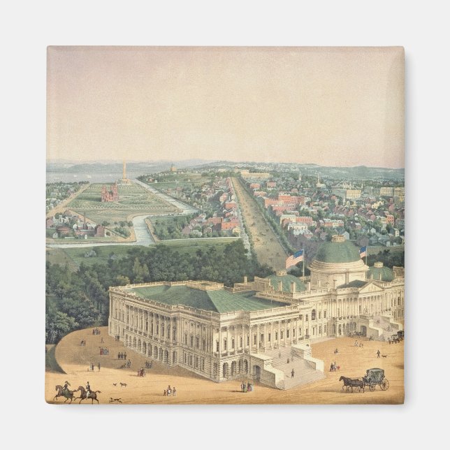 View of Washington, pub. by E. Sachse & Co., 1852 Magnet (Front)