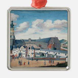 View of Weimar with the Castle of Wilhelmsburg Metal Tree Decoration