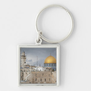 View of Western Wall Plaza, late afternoon Key Ring