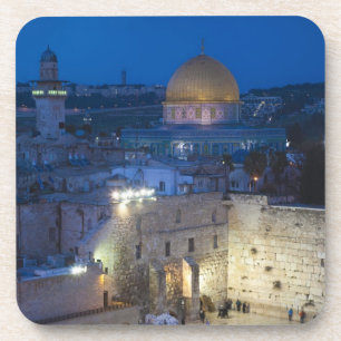 View of Western Wall Plaza, late evening Coaster