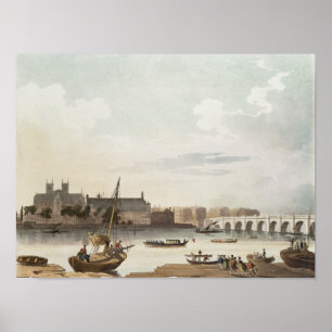 View of Westminster and the Bridge Poster