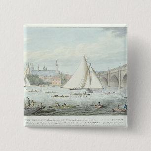 View of Westminster and the Bridge, with a 15 Cm Square Badge