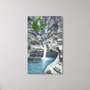 View of Whispering Falls Canvas Print