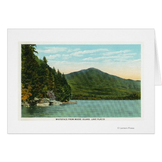 View of Whiteface Mountain from Moose Island (Front Horizontal)