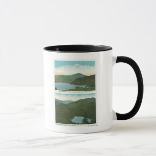 View of Whiteface Mt from Signal Hill, Heart Mug