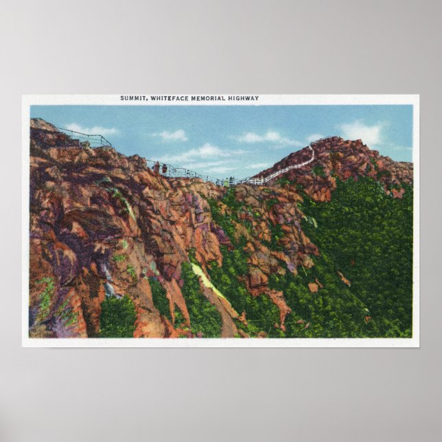 View of Whiteface Mt Summit Poster (Front)