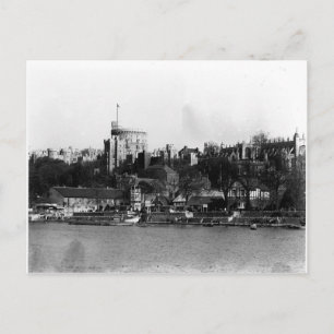 View of Windsor Castle, across the River Thames Postcard