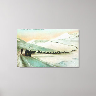 View of Winter Trail Climbers Canvas Print