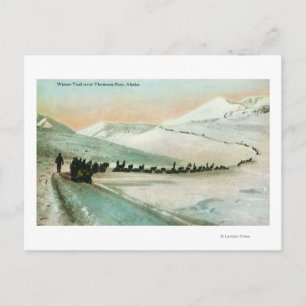View of Winter Trail Climbers Postcard