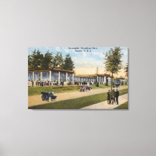 View of Woodland Park Menagerie Canvas Print