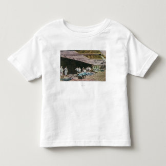 View of Workers at Eureka Slate Quarry Toddler T-Shirt