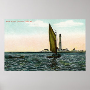 View of York from the Island Poster