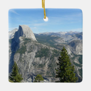 View of Yosemite from Glacier Point, CA Ceramic Ornament