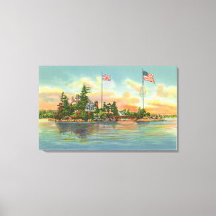 View of Zavikon Island Canvas Print